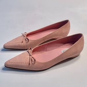 Vintage Isaac Mizrahi Pink Nubuck Redell Loafers